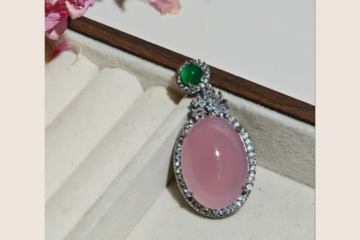Pink Cabochon Pendant